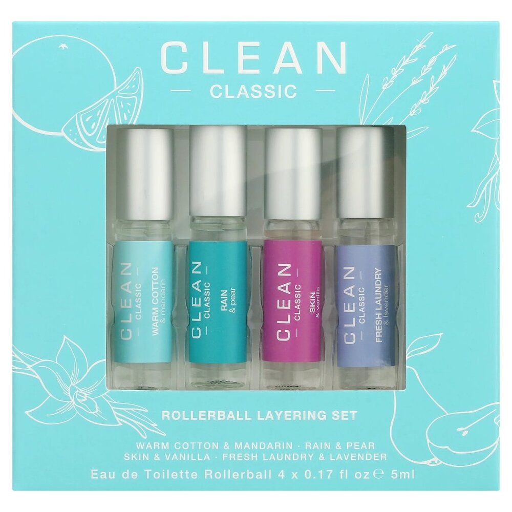 Clean Classic Rollerball Layering Set, Women's Gift Scent